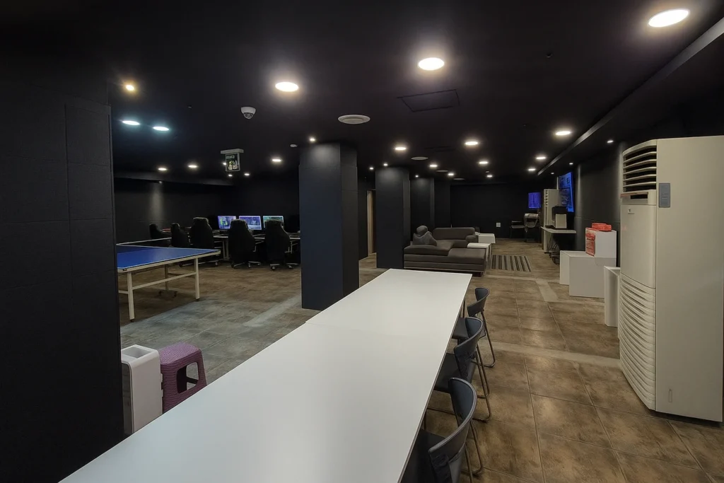 Wide-angle view of Airport branch interior