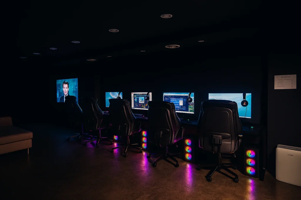 연신내점 게이밍룸 – RGB 조명과 최신 게이밍 셋업