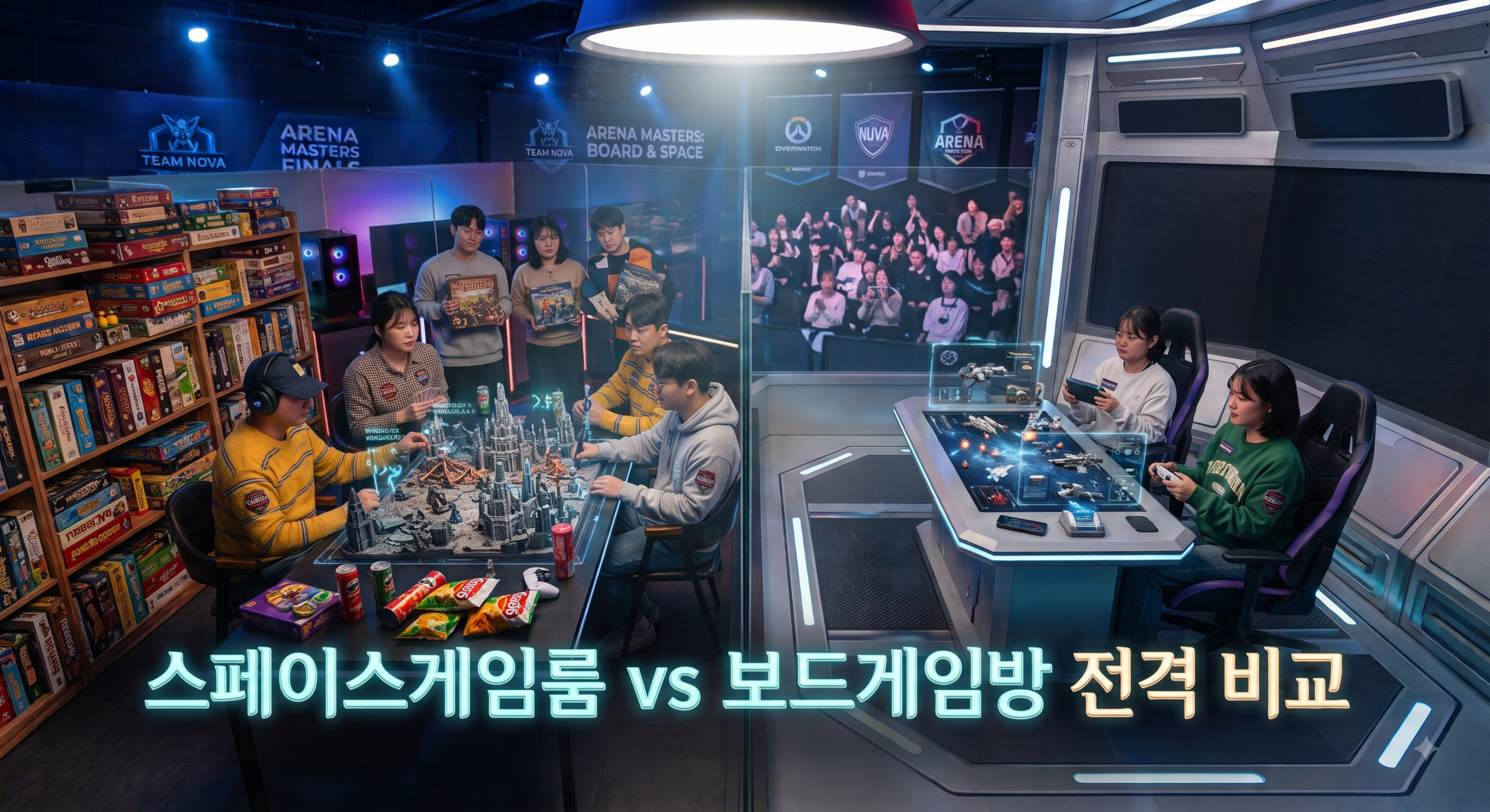보드게임방과 스페이스게임룸의 차이점